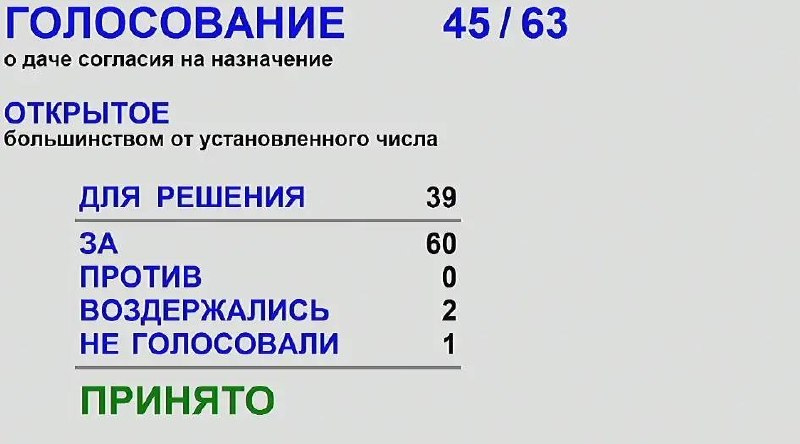 В заксобрании региона утвердили кандидатуру на пост зампредседателя правительст…